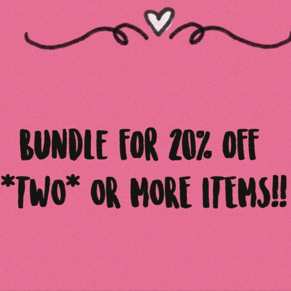 20% off 2 or more items!